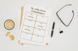 Free Top View Stationery Mock-Up With Reading Glasses Psd