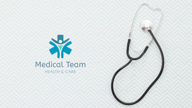 Free Top View Stethoscope Mock-Up Psd