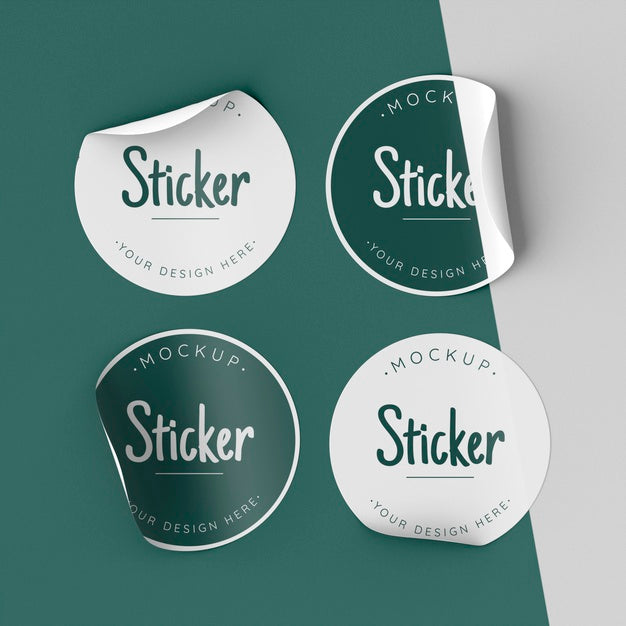 Free Top View Sticker Collection Psd – DreamBundles