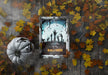 Free Top View Trick Or Treat Spooky Halloween Frame With Dried Leaves Psd