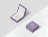 Free Top View Violet Gift Box With Cover Psd