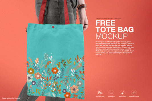 Free Tote Bag Mockup