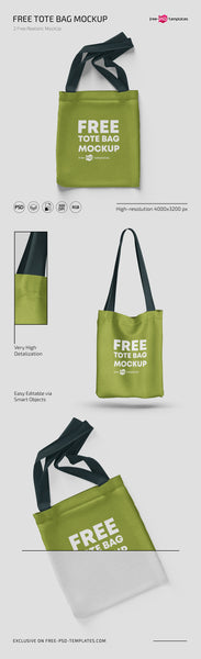 Free Tote Bag Mockups In Psd