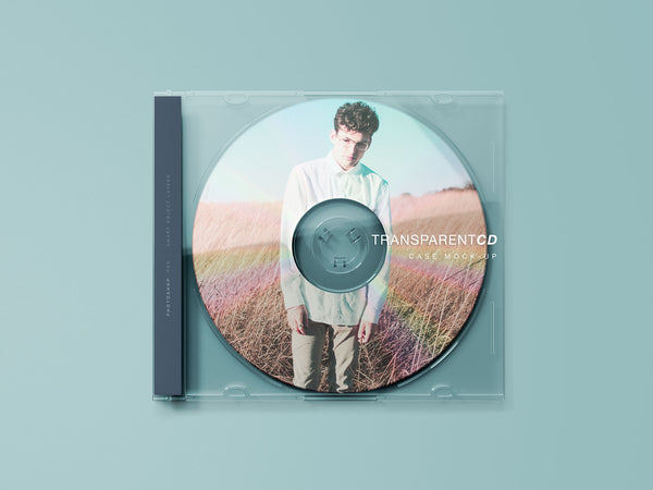 Free Transparent Cd Case Mockup