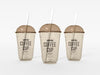 Free Transparent Plastic Coffee Cup With Straw Mockup Psd