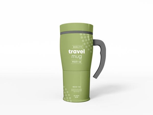 Free Travel Mug With Protective Cover Mockup Psd