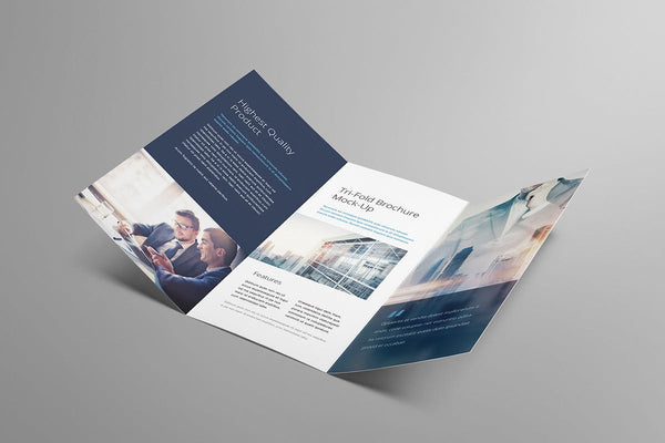 Free Tri-Fold Brochure Mockup