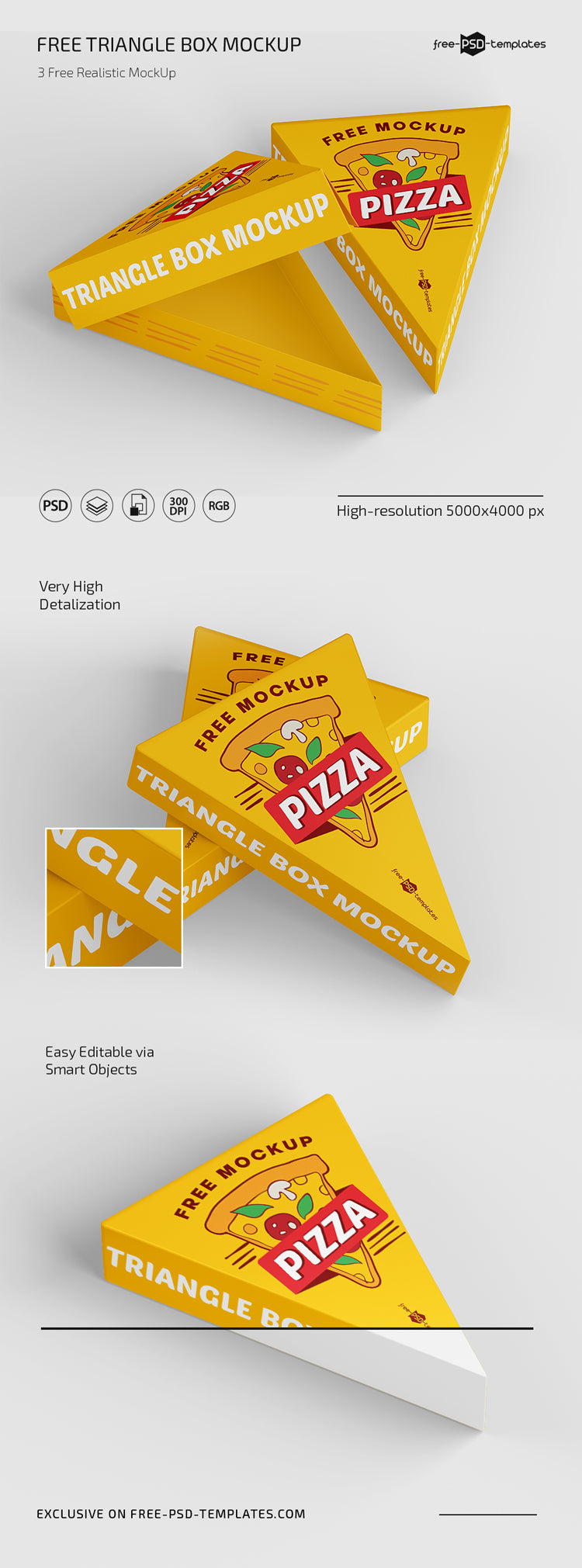 Free Triangle Box Mockup – DreamBundles