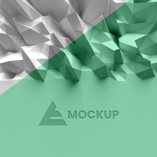 Free Triangular 3D Background Psd