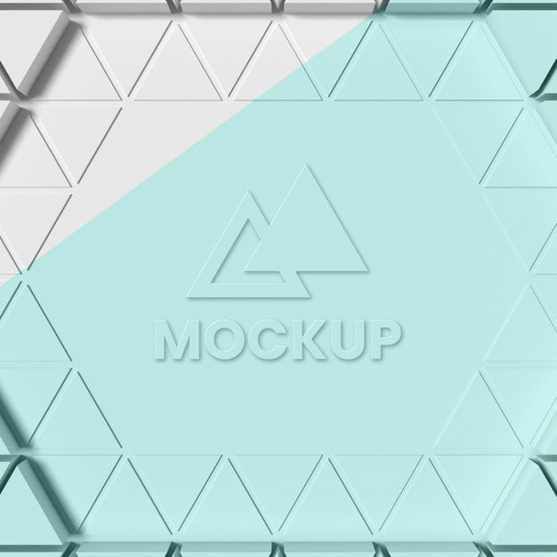 Free Triangular 3D Background Psd