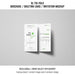 Free Trifold Brochure Or Invitation Mockup With Shadows Psd