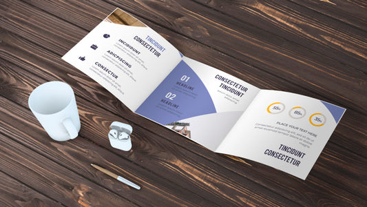 Free Trifold Business Brochure Mockup Psd