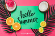 Free Tropical Summer Theme Psd