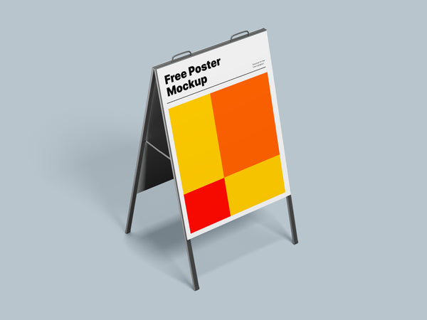 Free Two A-Stand Poster Mockups