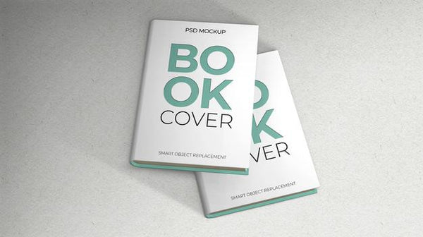 Free Two Books Cover Mockup Psd