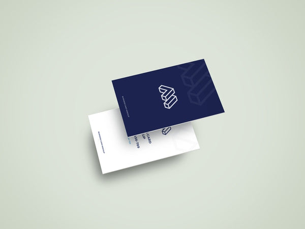 Free Two Business Cards Mockup