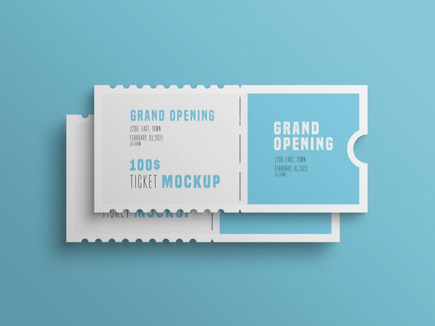 Free Two Event Ticket Mockup Psd – DreamBundles