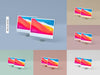 Free Two Isolated Desktop Screen Mockup Psd