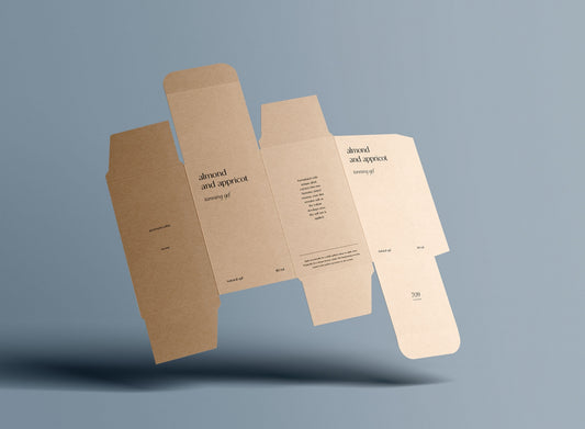 Free Unfolded Rectangle Box Mockup