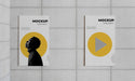 Free Urban Poster Grey Concrete Mock Up Psd