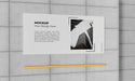 Free Urban Poster Grey Concrete Mock Up Psd