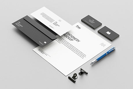 Free Us Stationery Mockup