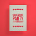 Free Valentine'S Day Party Invitation Psd