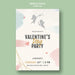 Free Valentine'S Day Party Poster With Angels Psd