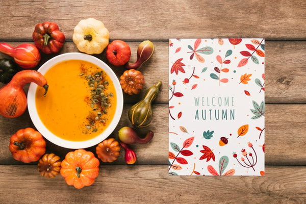 Free Vegetable Goulash With Welcome Autumn Quote Psd