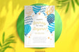 Free Vertical Birthday Card Mockup Psd