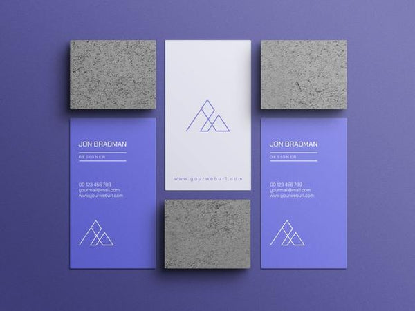 Free Vertical Business Card Mockup Psd