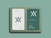 Free Vertical Business Card Mockup Psd
