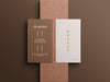 Free Vertical Business Card Mockup Psd