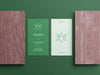Free Vertical Business Card Mockup Psd