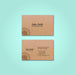 Free Vintage Business Card Mockup Psd