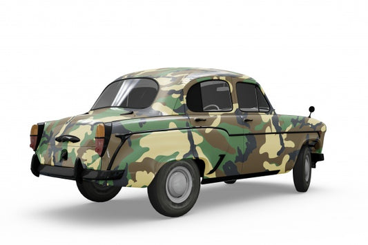 Free Vintage Car Mockup Psd