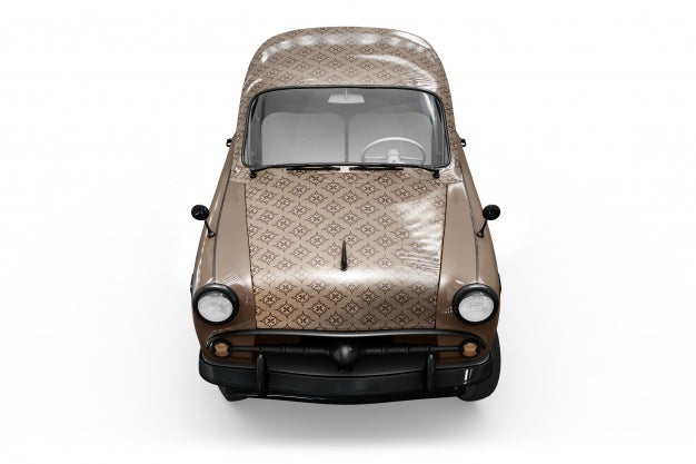 Free Vintage Car Mockup Psd