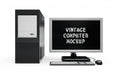 Free Vintage Computer Mock-Up Isolated Psd