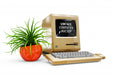 Free Vintage Computer Mock-Up Isolated Psd