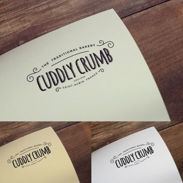 Free Vintage Logo Presentation Mock Up Psd