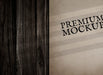Free Vintage Paper Mockup Illustration Psd