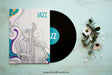Free Vinyl Jazz Brochure Mockup Psd