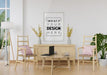Free Wall Art Mockup, Canvas Or Picture Frame In Living Room Psd
