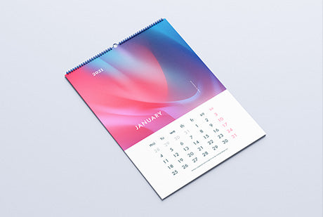 Free Wall Calendar Mockup