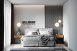Free Wall Mockup In Bedroom Interior Psd