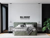 Free Wall Mockup In Bedroom Interior Psd