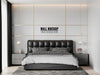 Free Wall Mockup In Bedroom Interior Psd