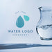Free Water Logo Mockup On Copyspace Psd