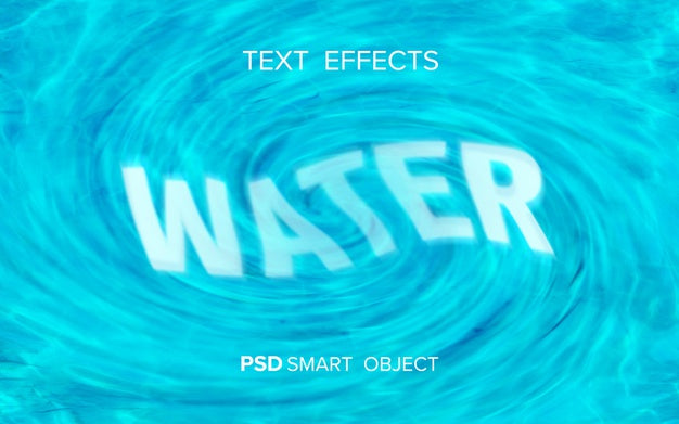 Getting Water Text Free Water Text Effect Mock-Up Psd โ DreamBundles