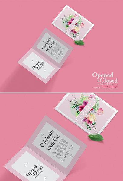 Free Wedding & Greeting Invitation Card Mockup 2018